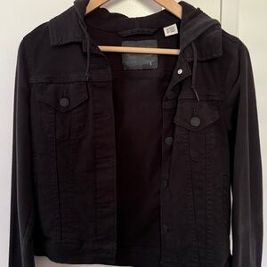 Classic Black Denim Jacket for Women